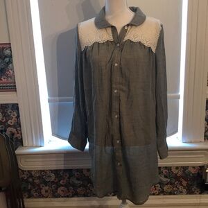 Size S Tassels N Lace Dress *FLAWED* D2